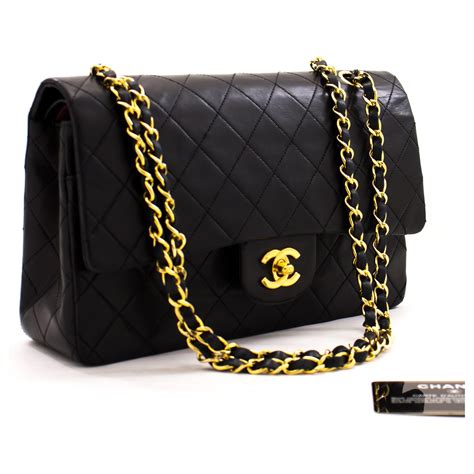 chanel bag flap black|Chanel flap bag price.